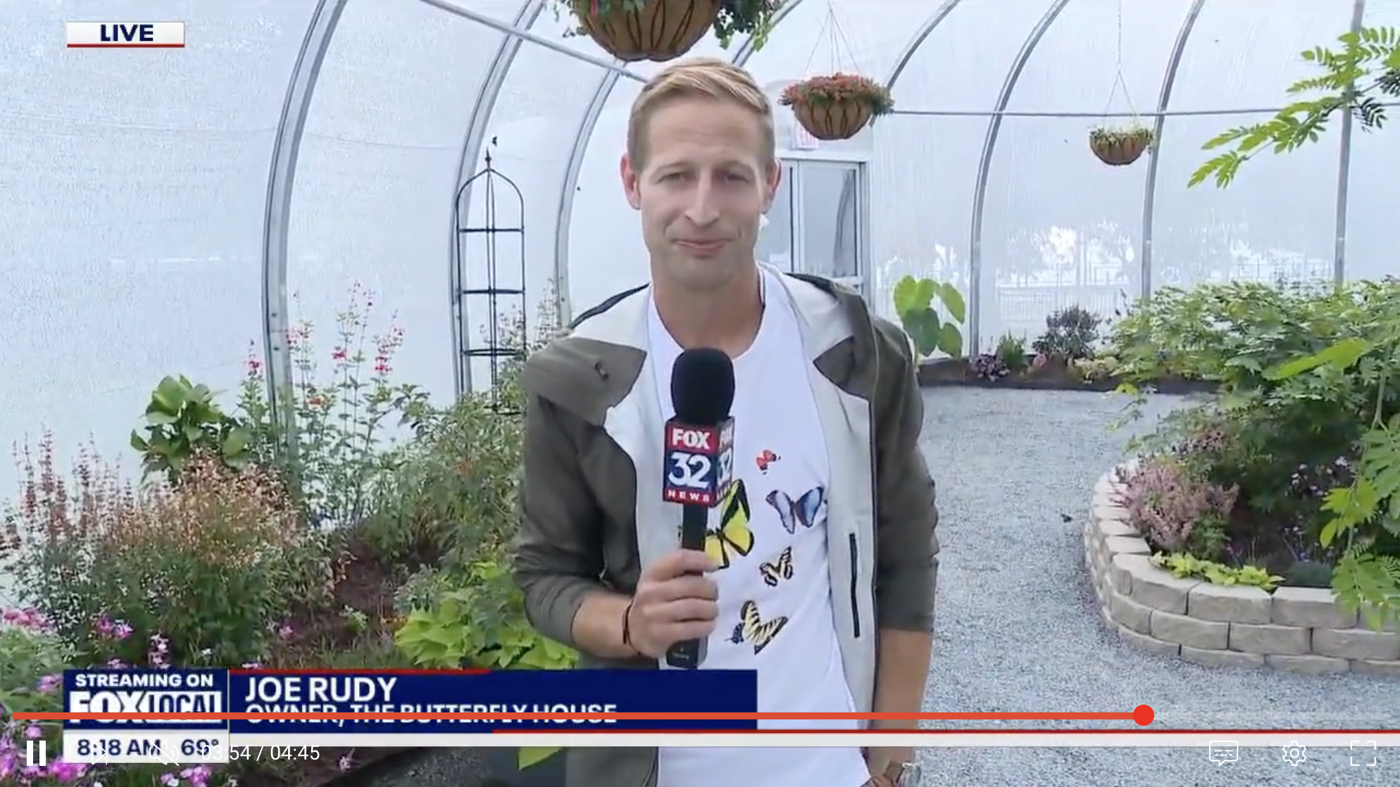 Interview with Fox News on The Butterfly House Chicago Owner, Joe Rudy